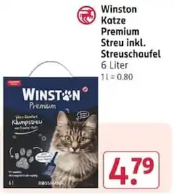 Rossmann Winston Katze Premium Streu inkl. Streuschaufel Angebot