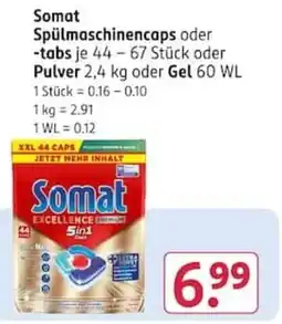 Rossmann Somat Spülmachinecaps Angebot