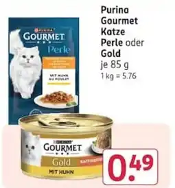 Rossmann Purina Gourmet Katze Perle oder Gold Angebot
