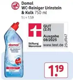 Rossmann Domol WC-Reiniger Urinstein & Kalk Angebot