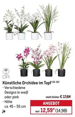 METRO Künstliche Orchidee im Topf DPI Angebot