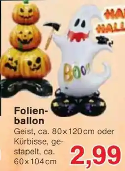 Jawoll Folienballon Geist oder Kürbisse Angebot