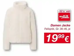 KiK Damen Jacke Felloptik Angebot