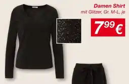 KiK Damen Shirt mit Glitzer Angebot
