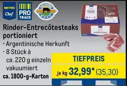 METRO Rinder-Entrecôtesteaks portioniert Angebot