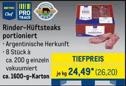METRO Rinder-Hüftsteaks portioniert Angebot
