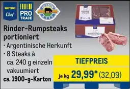 METRO Rinder-Rumpsteaks portioniert Angebot