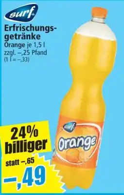 Norma surf Erfrischungsgetränk Orange Angebot