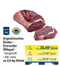 METRO METRO Chef Argentinisches Rinder-Entrecôte (Ribeye) Angebot