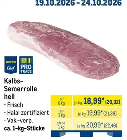 METRO METRO Chef PRO TRACE Kalbs-Semerolle hell Angebot