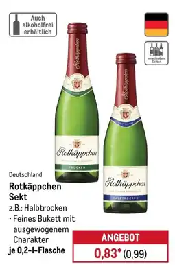 METRO Rotkäppchen Sekt Angebot