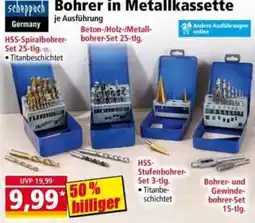 Norma scheppach Bohrer in Metallkassette Angebot