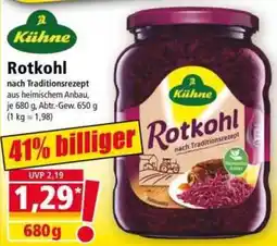 Norma Kühne Rotkohl Angebot