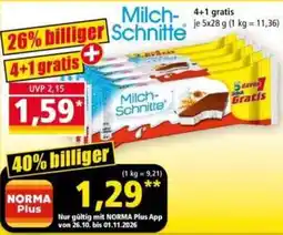 Norma Milch-Schnitte Angebot
