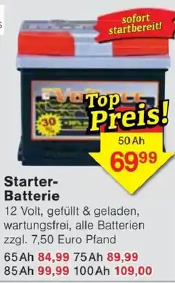 Jawoll Starter-Batterie Angebot