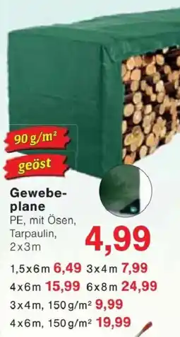 Jawoll Gewebeplane PE, mit Ösen, Tarpaulin Angebot
