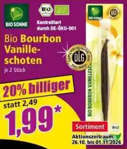 Norma Bio Bourbon Vanilleschoten Angebot