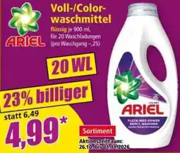 Norma Ariel Voll-/Colorwaschmittel Angebot