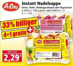Norma A-One Instant Nudelsuppe Angebot