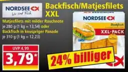 Norma NORDSEE Backfisch/Matjesfilets Angebot