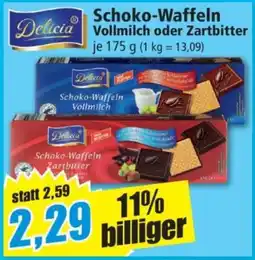 Norma Delicia Schoko-Waffeln Angebot