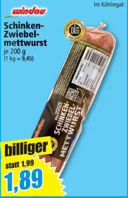 Norma windau Schinken-Zwiebel-mettwurst Angebot