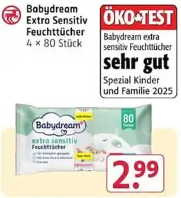 Rossmann Babydream extra sensitiv Feuchttücher Angebot