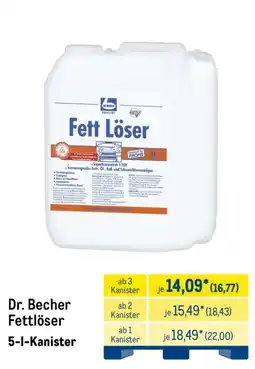 METRO Dr. Becher Fettlöser Angebot