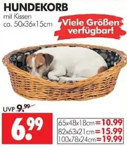 Wreesmann HUNDEKORB mit Kissen Angebot