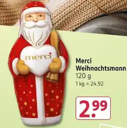 Rossmann Merci Weihnachtsmann Angebot