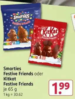 Rossmann Smarties Festive Friends oder Kitkat Festive Friends Angebot