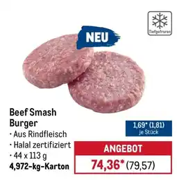 METRO Beef Smash Burger Angebot