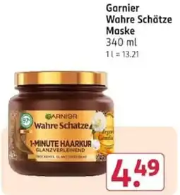Rossmann Garnier Wahre Schätze Maske Angebot
