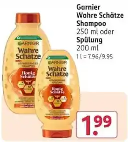 Rossmann Garnier Wahre Schätze Shampoo Angebot