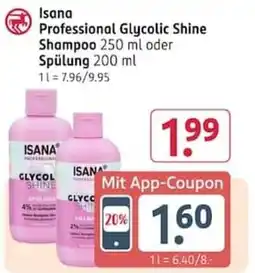 Rossmann Isana Professional Glycolic Shine Shampoo Angebot