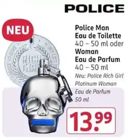 Rossmann Police Man Eau de Toilette Angebot