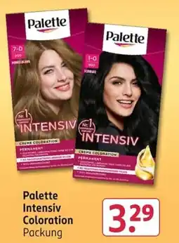Rossmann Palette Intensiv Coloration Angebot