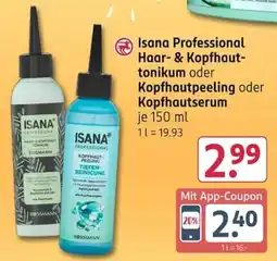 Rossmann Isana Professional Haar- & Kopfhauttonikum oder Kopfhautpeeling oder Kopfhautserum Angebot