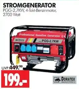 Wreesmann STROMGENERATOR PGG-2,7KW, 4-Takt-Benzinmotor, 2700 Watt Angebot