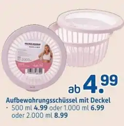 Rossmann FICKELMANN Aufbewahrungsschüssel Angebot