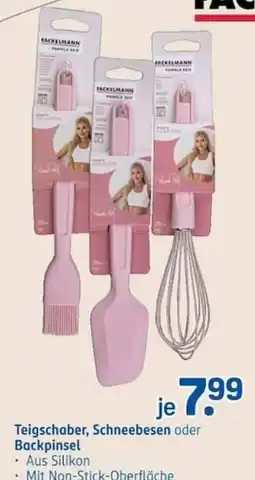 Rossmann FACKELMANN Teigschaber, Schneebesen oder Backpinsel Angebot