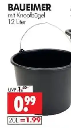 Wreesmann BAUEIMER mit Knopfbügel Angebot