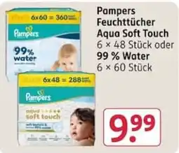 Rossmann Pampers Feuchttücher Aqua Soft Touch Angebot