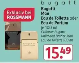 Rossmann Bugatti Man Eau de Toilette oder Eau de Parfum Angebot