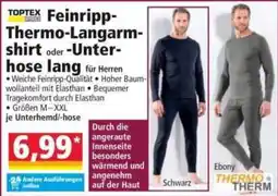 Norma TOPTEX Feinripp-Thermo-Langarmshirt oder -Unterhose lang Angebot