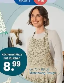 Rossmann Küchenschürze mit Rüschen Angebot