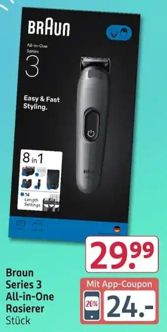 Braun Series 3 All-in-One Rasierer