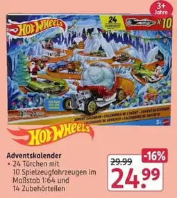 Rossmann Hot Wheels Adventskalender Angebot