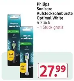 Rossmann Philips Sonicare Aufsteckzahnbürste Optimal White Angebot