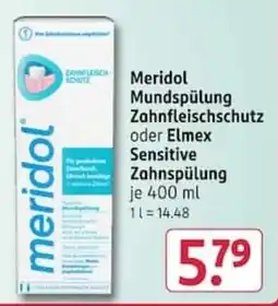 Rossmann Meridol Mundspülung Zahnfleischschutz Angebot